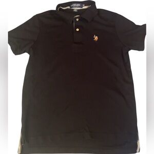 U.S Polo Assn Black Polo with Embroidered Detail “luxury feel”